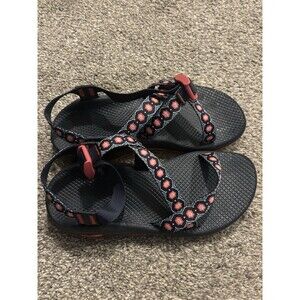Chaco Womens Z Cloud Marquise Pink Strappy Sandals Size 8 Geometric Pattern